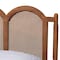 Baxton Studio Thatcher Mid-Century Modern Walnut Brown Finished Wood Queen Size Platform Bed with Woven Rattan 243-13444-ZORO - alternate 7